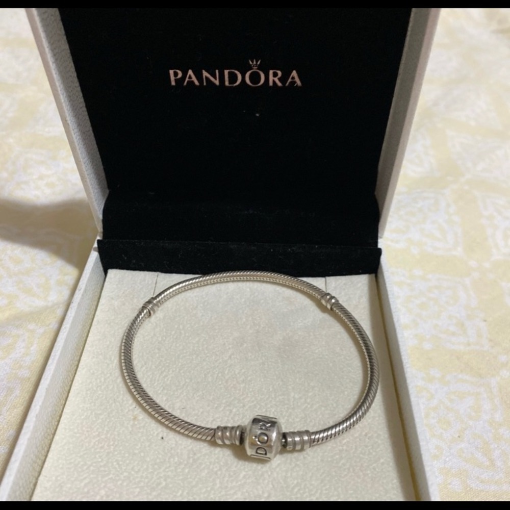 Pandora Moments Barrel Clasp Snake Chain Bracelet
Sterling silver